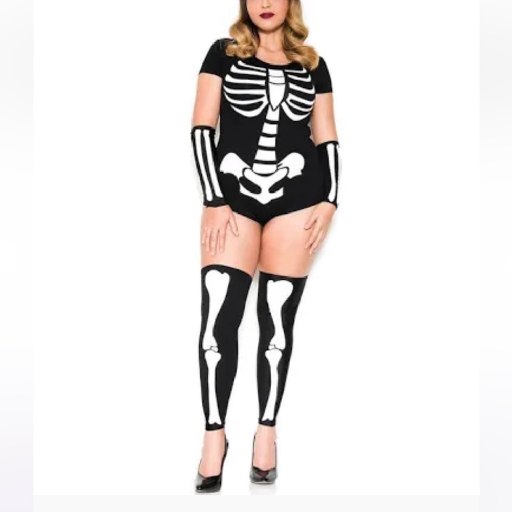 Music Legs Skeleton Bodysuit Costume